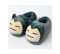 (Snorlax) Anime Pokemon Snorlax Mudkip Psyduck Plush Slipper Cartoon Soft Toy Shoes