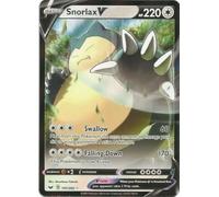 Snorlax V 141/202 Ultra Rare Pokemon Card (Sword & Shield) + 1x TitanCards® Toploader
