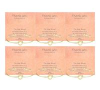 SNORSO Bridesmaid Gifts - 4/6 Pcs Tie The Knot Bracelet Bridesmaid Proposal Gifts, Maid of Honor Wedding Gift, Proposal Jewelry Bridal Party Knot Bracelet for Women, L, no gemstone