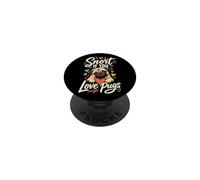 Snort if You Love Pugs Funny Pug Lover PopSockets Adhesive PopGrip