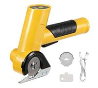 Snorthy Electric Scissors, Cordless Cardboard Cutter with 2 Blades, Rechargeable Cutter Tool with Safety Lock & Battery Indicator Light, Multipurpose Shears Tool for Cutting Cardboard, Fabric