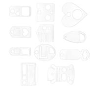 Snorvixre 11Pcs Multipurpose Embroidery Floss Organiser Clear Acrylic Thread Holder for Hand Sewing Needlework and Stitching Clear Embroidery Thread Owner