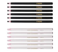 Snorvixre 12Pcs White Black Pull String Crayon Water-Soluble Fabric Marking Pencil for Fabric Tailoring Embroidery Sewing Craft Art Supplies Wear Portable Markers Craft Sewing Tool Travel
