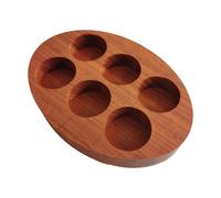 Snorvixre 15mm Thick Oaken Essential Oil Planner Display Rack 6 Meshes Open Shelf for Resort Studio Otherwise Interior Decoration Beauty Studio Planner