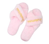 Snorvixre 1pair Bride Slippers Bachelorette Slip Comfortable Bridesmaids For Bridal Party Wedding Essential Wedding Shoes