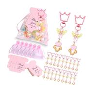 Snorvixre 20pcs Keychains and Blanks Cards for Baby Showers and Party Decorations Birthday Party Present Souvenir Bridals Shower Gifts