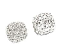 Snorvixre 2PCS Geometric Hollow Design Rings Elegant Metal Weave Jewelry for Women Adjustable Open Rings Fashion Accessories Geometric Hollow