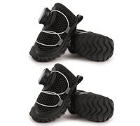 Snorvixre 4 Part Pet Footwear for Tiny Breeds Ventilated Net Upper Not Slip Rubber Base Customizable Handle Ending Modifiable Handle Dog Footwear for Small Breeds