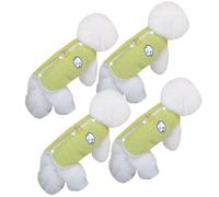 Snorvixre 4pack Dog Fleece Vests Pack Warm Protective Back Opening Convenience Soft Materials Winter Season Small Dog Clothes