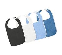 Snorvixre 4PCS Breathable Polyester Bibs for Elderly Care Providing Comfort and Daily Use Feeding Solutaion for Nursing Home Bibs for Adult
