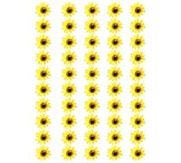 Snorvixre 50 Pcs Yellow Artificial Flower Heads 4cm 6cm 10cm Sizes Decorative Flowers For Wreaths Wedding Party Decorations Yellow Artificial False Sunflower Decorative Flower For Party Wedding