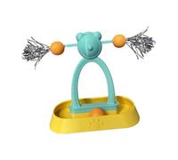 Snorvixre Activating Whirling Sphere Puss Entertainment Toy Scratch Immune Construction for Permanent Amusement Puss Record Player Sphere Toy