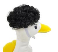 Snorvixre Afros Pet Wigs Geese Hairpiece Hair Accessory Great For Creative Owners Theme Event Photography Occasion Headgear Fiber Headpiece