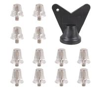 Snorvixre Aluminum Football Cleat Replacements Quick-Change Screw-in Spikes Major Brands Plastomer Soccer Cleat Studs Replacement
