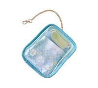 Snorvixre Cartoon Printed PVC Clear Bag Multiple Pockets Lightweight Carryall Kids Activity Display For Daily Essential Transparent Cosmetic Storage For Teens