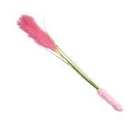 Snorvixre Cats Interactively Toy Tail Grass Pet Toy Long Poles Kitten Teasing Stick Bites Resistant Sound Pet Supply Grass Styles Cats Teaser Rod