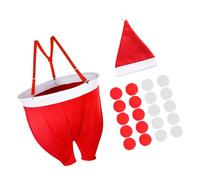 Snorvixre Christmas Themed Participatory Soft Fabric Ball Toss Yard Game Celebratory Pants Substance Gentle Safe Group Enjoyment E Santa Group Soft Ball Battle Pants