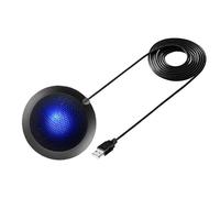 Snorvixre Computer Mic Portable USB Conference Microphone Nonslip Base Omnidirectional Condenser for Online Meeting Computer Mic Desktop for Video Conference Gaming Chatting