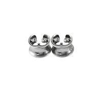Snorvixre Creative Earrings Saddles Ear Plug Double Flared Gauges for Fashion Lovers Stylish Body Piercing Jewelry Vintage Gold Puss Earrings
