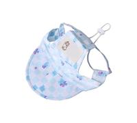 Snorvixre Dog Cats Sun Protective Hat Breathable Pet Baseball Cap Visors with Ear Holes and Adjustable Drawstring for Beach Walks Baseball Cap