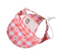 Snorvixre Dog Cats Sun Protective Hat Breathable Pet Baseball Cap Visors with Ear Holes and Adjustable Drawstring for Beach Walks Baseball Cap