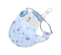 Snorvixre Dog Cats Sun Protective Hat Breathable Pet Baseball Cap Visors with Ear Holes and Adjustable Drawstring for Beach Walks Baseball Cap