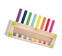 Snorvixre Educational Fun Cylinder Peg Sensory Toy for Toddler to Develop Hand Eye Coordination and Color Differentiation Skills Sensory Integration Toy