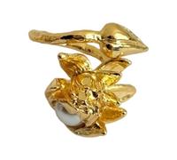 Snorvixre French Vintage Inspired Imitation Pearls Pyrotechnics Rings Featuring Adjustable Opening and Sparkling Design for Comfort Wear Gift