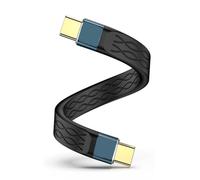 Snorvixre High Speeded 13cm USB C Cable 8K Resolution 240W Power Delivery With E Mark Technology Suitable For Smartphones Tablets High Speeded Data Synchronization Charging Cable