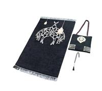 Snorvixre Layers Chenilles Wrap Blanket Portable Foldable As Toted Bag or Picnics Mats Topological Throw Blanket