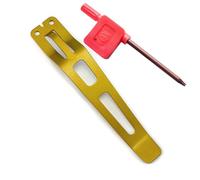Snorvixre Metal Alloys Flashlights Clamps Light Weight Flashlights Back Clip for EDC3 EDC29 EDC25 EDC23 Quick Installation Metal Alloy Flashlight Clamps with Quickly Release Clip