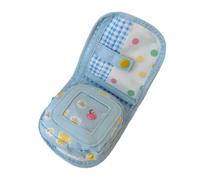 Snorvixre Miniature Multi Pocket Canvas Card Wallet Cartoon Cartoon Pattern Perfect for Organizing Credit Cards Coin and Bills Lightweight Card Holder for Women Men