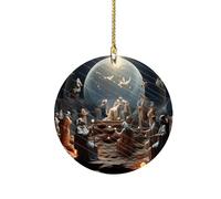 Snorvixre Multiple Purpose Polyacrylate Holiday Car Hook Christmas Decoration for Entrances Celebratory Display Permanent Polyacrylate Christmas Deck