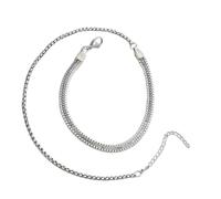 Snorvixre Nonallergenic Untarnished Wrap Bangle Casual Fit Jewelry Gift Hers Him Everyday Use Wrap Around Chain Bangle