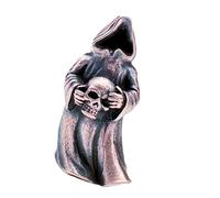 Snorvixre Practical Paracords Pendant Specter Skull Shape Decorative Lanyards Pendant Metal Texture for and Collectibles Hiking Equipment Enchantments