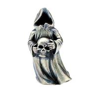 Snorvixre Practical Paracords Pendant Specter Skull Shape Decorative Lanyards Pendant Metal Texture for and Collectibles Hiking Equipment Enchantments