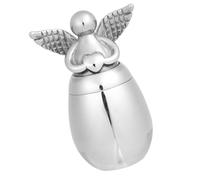 Snorvixre Premium Wing Heart Head Pet Urn Rustless Steel Construction for Memorials Keepsakes Featuring Sentimental Value and Elegances Pet Ashes Box