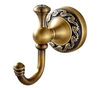 Snorvixre Retro Brass Hook Easy Installation Bathroom Robe Organizers Metal Hardware Resistant Towel Rack Resistant Towel Rack