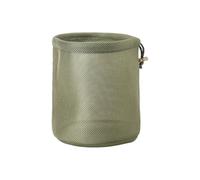Snorvixre Round-Bottom Camping Utensil Breathable Mesh Design, Quick-Close Drawcord for Backpacking Essentials Camping Cookware Storage Bag Mesh Fabric Drawstring Outdoor Gear Organization