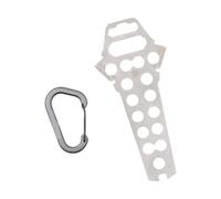 Snorvixre Rustproof Outdoor Tent Peg Organizers Stainless Steel Storage Holder for Camping Picnics Beach Easily to Carry Stainless Steel Storage Holder