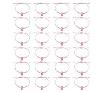 Snorvixre Stylish Breast Health Awareness Bracelets Functional Handwoven Design Comfortable Fit Charity Accessory Charity Fundraiser Wristband