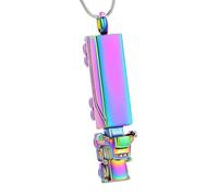 Snorvixre Train Rustless Steel Keepsakes Pendants for Pet and Loved Holding Ashes Safely Comfortable Remembrances Pet Ashes Pendants