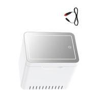 Snorvixre Travel Friendly 4L Cosmetic Refrigerator Highlighting Quiet Action And Strong ABS Construction ABS Cosmetic Storage Car Refrigerator