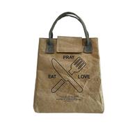 Snorvixre Waterproofs Insulation Bag Thicken Aluminum Foils Handbag Leakproof Food Container Paper Lunch Bag Easy to Carry Outdoor Picnics Lunchbox