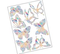 Snorvixre Window Decal Bird Strikes Anti-Collision Sticker To Save Bird From Collision None Adhesive Rainbow Decals For None Adhesive Reusables Rainbow Sticker