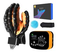 Snotme Upgraded Rehability Robot Gloves Hand Stroke Recovery Equipment,Hand Dysfunction Patient Training Device Stroke Hemiplegia, Finger Orthosis for Long Term Relief Finger Cramps (Left Hand -L)