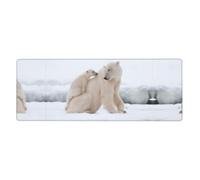 Snow Animal Polar Bear Mouse Pad 12x31.5in - Extended Gaming & Desk Mat