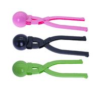 Snow Ball Clips | 3 Pieces Large Snow Ball Maker Tools | Ergonomic Thick Mold | Random Color Snows Molds Winter Play Toys Sand Clay Mold Tools For Kids Adults