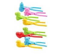 Snow Ball Maker | 8 Pièces Snow Ball Clip With Handle | Funny Large Round Snowball Maker | Sand Clay Mold Tools For Kids Snowballs Fight Beach Player