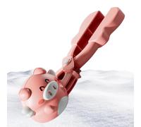 Snow Ball Maker - ABS 21x6.3x7.4cm | Winter Cartoon Snowball Fight Clip Mini Animal-Shaped Maker | Fun Outdoor Toy For Kids And Family Play In Snow Or Beach For Creative And Summer